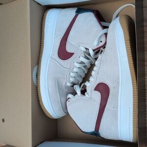 Gently Used Nike Air Force 1 Sculpt Womens 7.5 - Summit White/Team Red